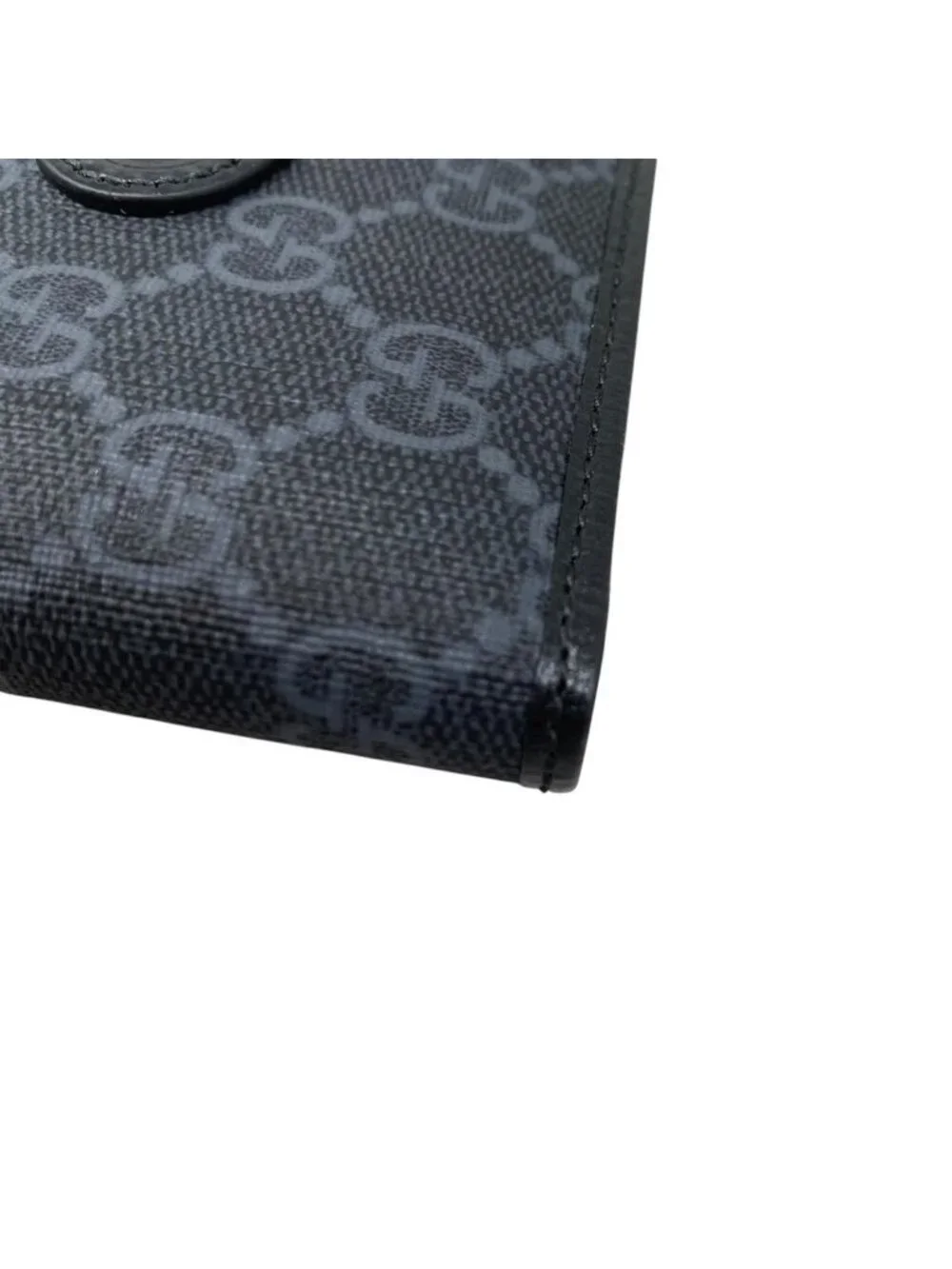 Gucci Bifold Wallet Interlocking G GG Supreme Black